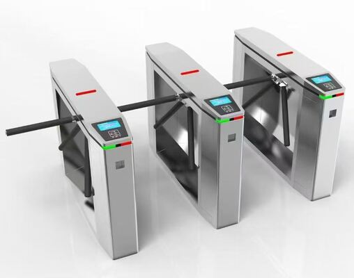 kopen Roestvrijstalen driearmige tourniquetpoort voor de ingang van openbaar vervoerstations online manufacture