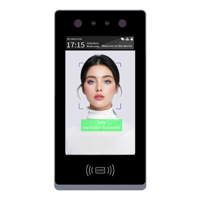 Goede prijs Biometrisch tijdbewakingssysteem met 7 inch aanraakscherm en gezichtsherkenningsterminal en muurmontage / poortinstallatie online