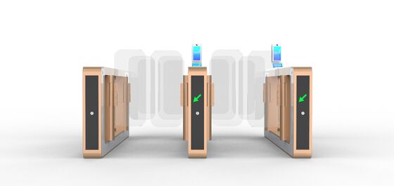 Goede prijs High End  AB Swing Turnstile Gate With High Safe Level Full Height Turnstile online