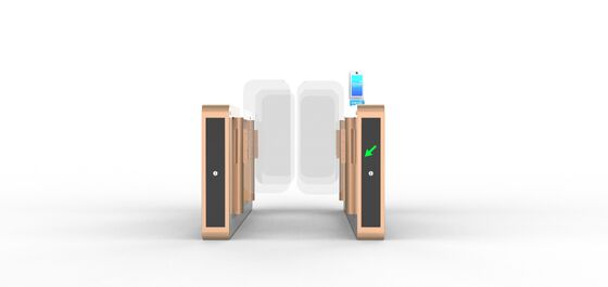 Goede prijs Airport  Full Height  AB Swing Turnstile Gate Security Entrance With Gloden Color online