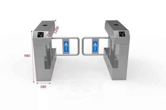 Goede prijs Single Lane 1000mm Swing Barrier Turnstile met vingerafdruk online