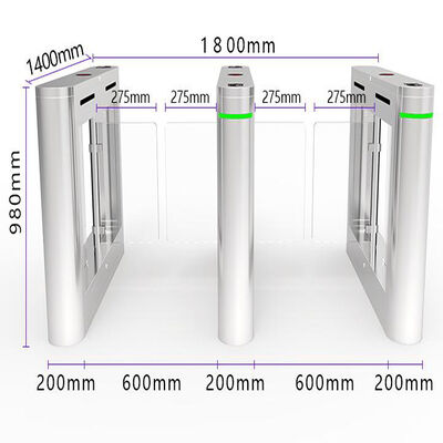 Goede prijs 600mm Baan AC220V Bidirectionele Swing Barrier Draaikruis online